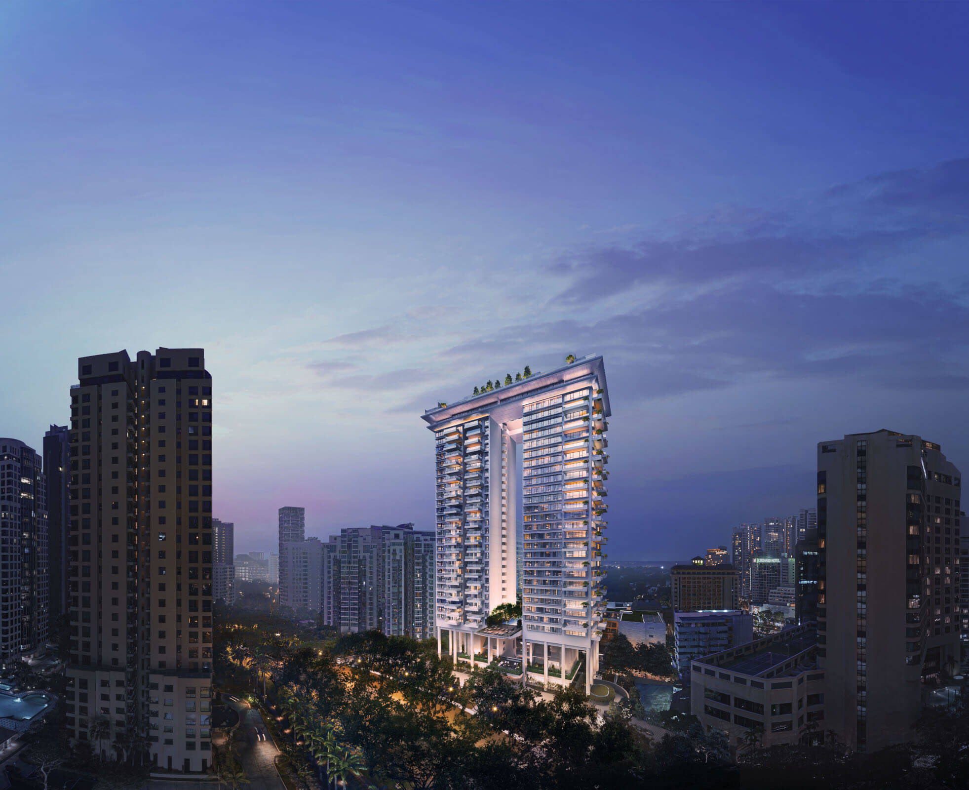 Night view of Boulevard 88